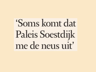 Daarom bemoei ik mij met Paleis Soestdijk, Maya